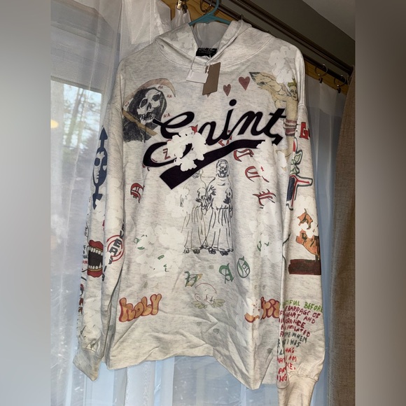 New Saint Tears Michael Graffiti Hoodie XL - Picture 8 of 15